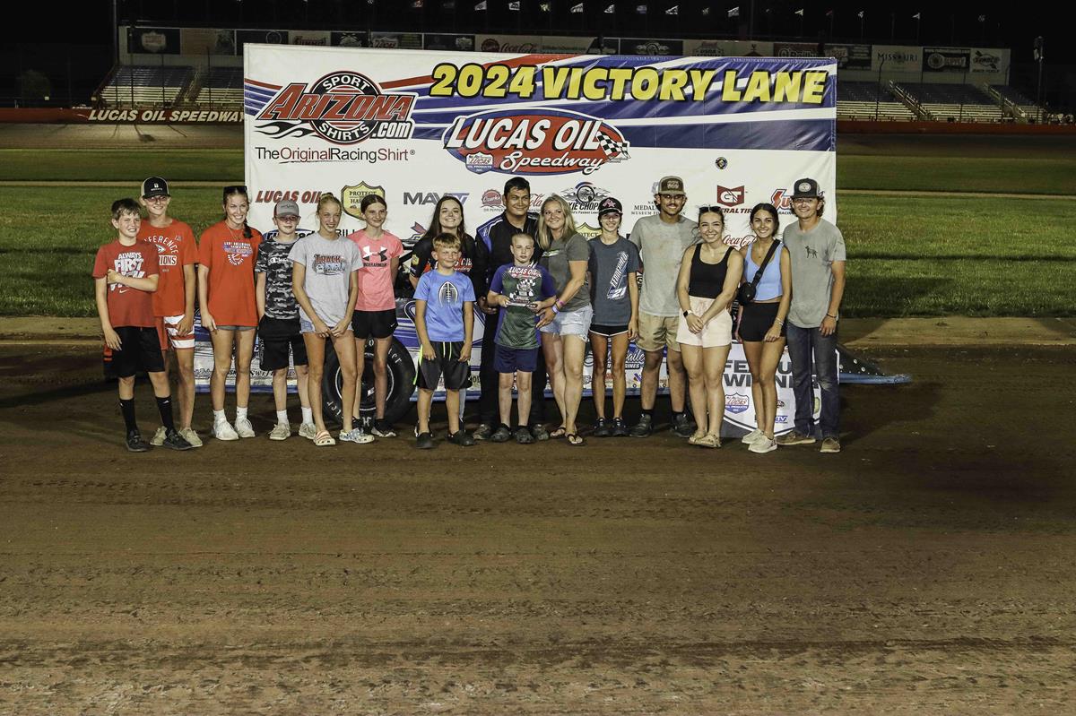 Fennewald ends Wells' POWRi Late Model streak, collects bounty at Lucas Oil Speedway Midseason Championship program