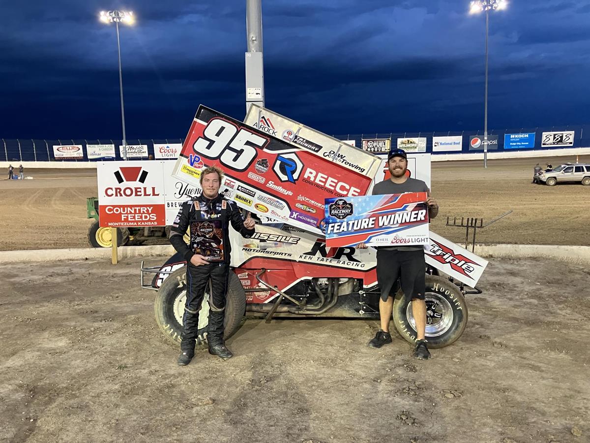 Matt Covington, Brett Berry Win a Rain Shortened Night at Dodge City Raceway Park