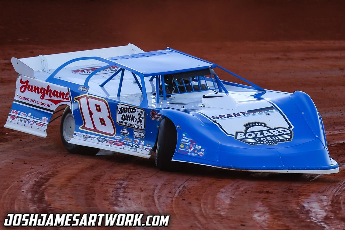 Golden Isles Speedway (Brunswick, GA) – Lucas Oil Late Model Dirt Series – Super Bowl of Racing – January 26th-28th, 2023. (Josh James Artwork)