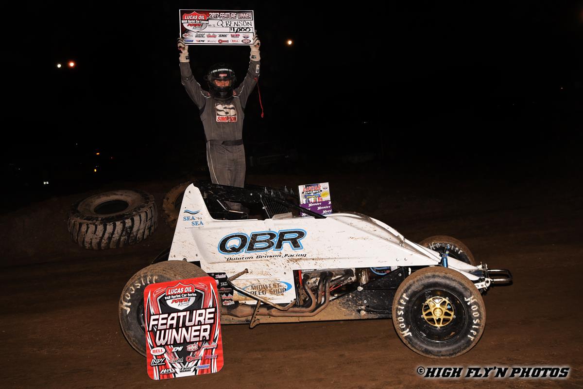 Benson earns first-ever WAR victory at Valley