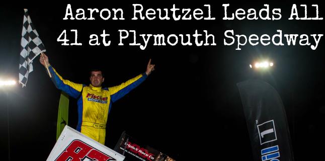 Aaron Reutzel gets fourth All Star victory of season during visit to Plymouth Speedway