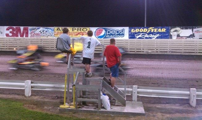 Spectators of the Burch Motorsports #1m are hoping for a win this week at Knoxville