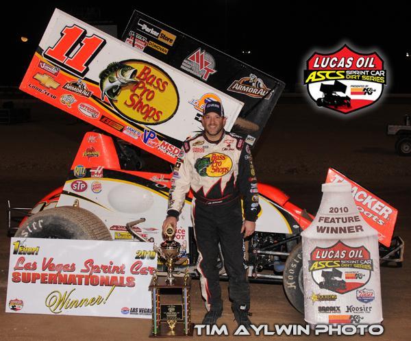 Smoke Screen in Vegas – Tony Stewart Takes ASCS Prelim Win!