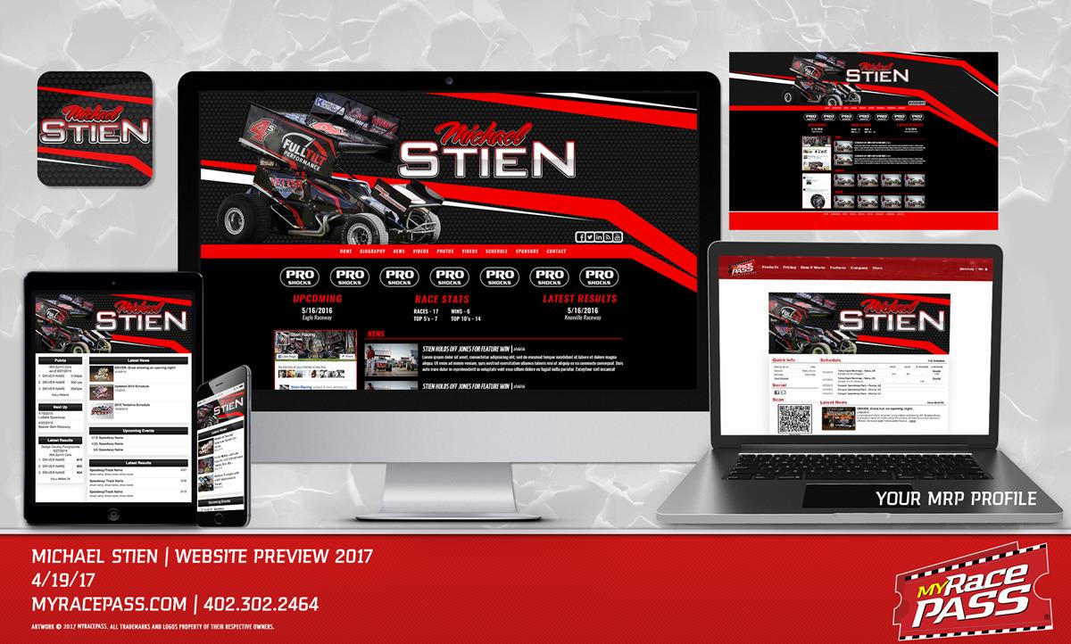 MyRacePass Creates Pro Platinum Package for Michael Stien