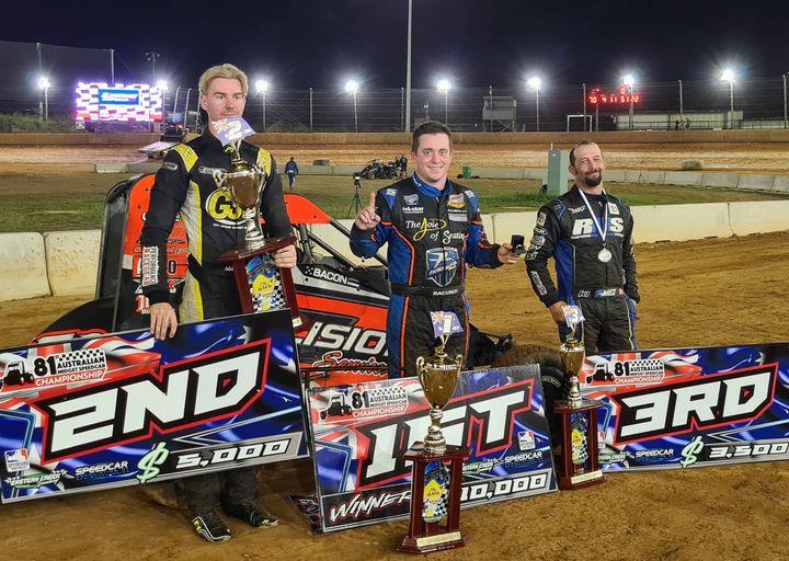 Bacon Sizzles to National Midget Crown