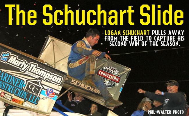 Schuchart Slides into Victory Lane
