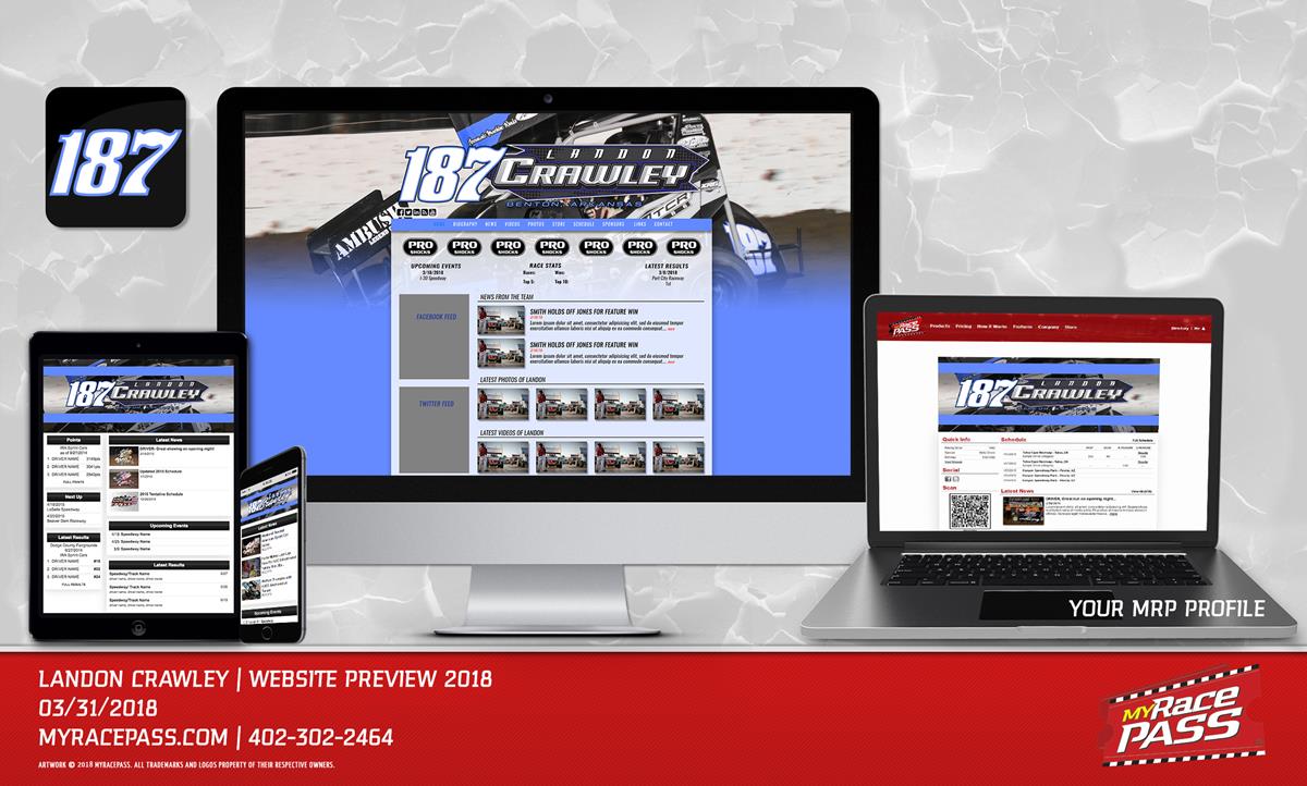 Landon Crawley Launches new site