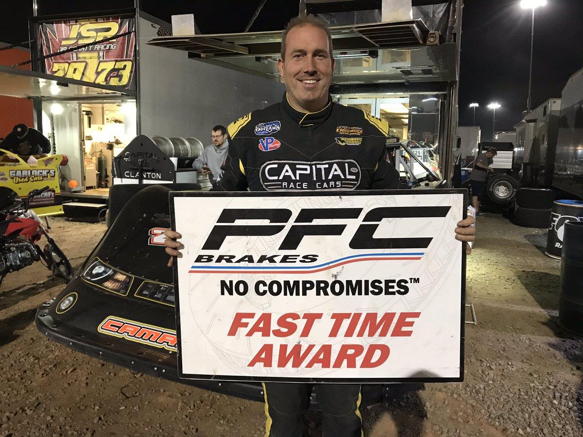 Clanton sets Friday's fast time at World Finals