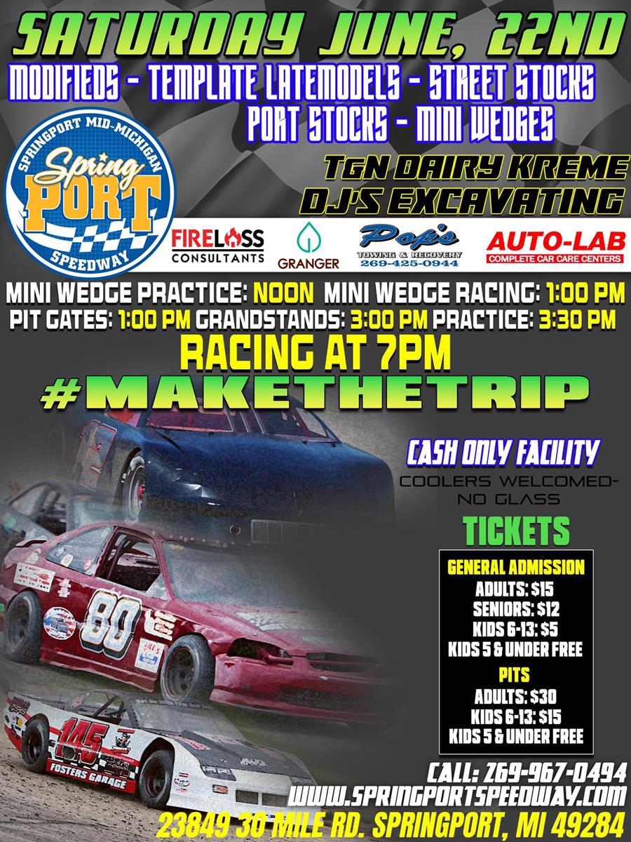 WE ARE RACING TODAY 6/22/2024 Michigan Auto Racing Fan Club Night!