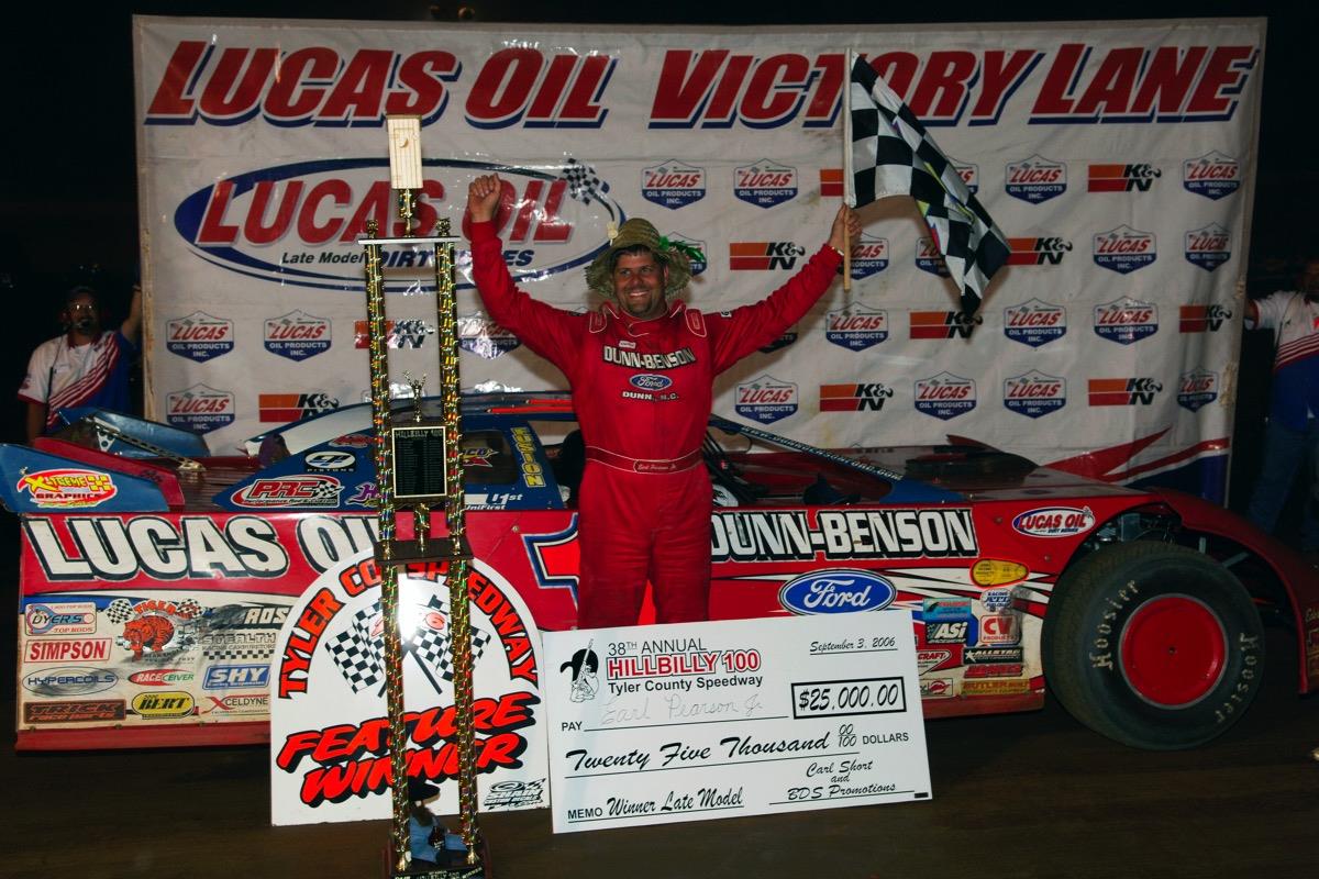 Pearson Pads Lucas Oil Late Model Dirt Series Points Lead With Biggest Career Win in 38th Annual "Hillbilly 100"
