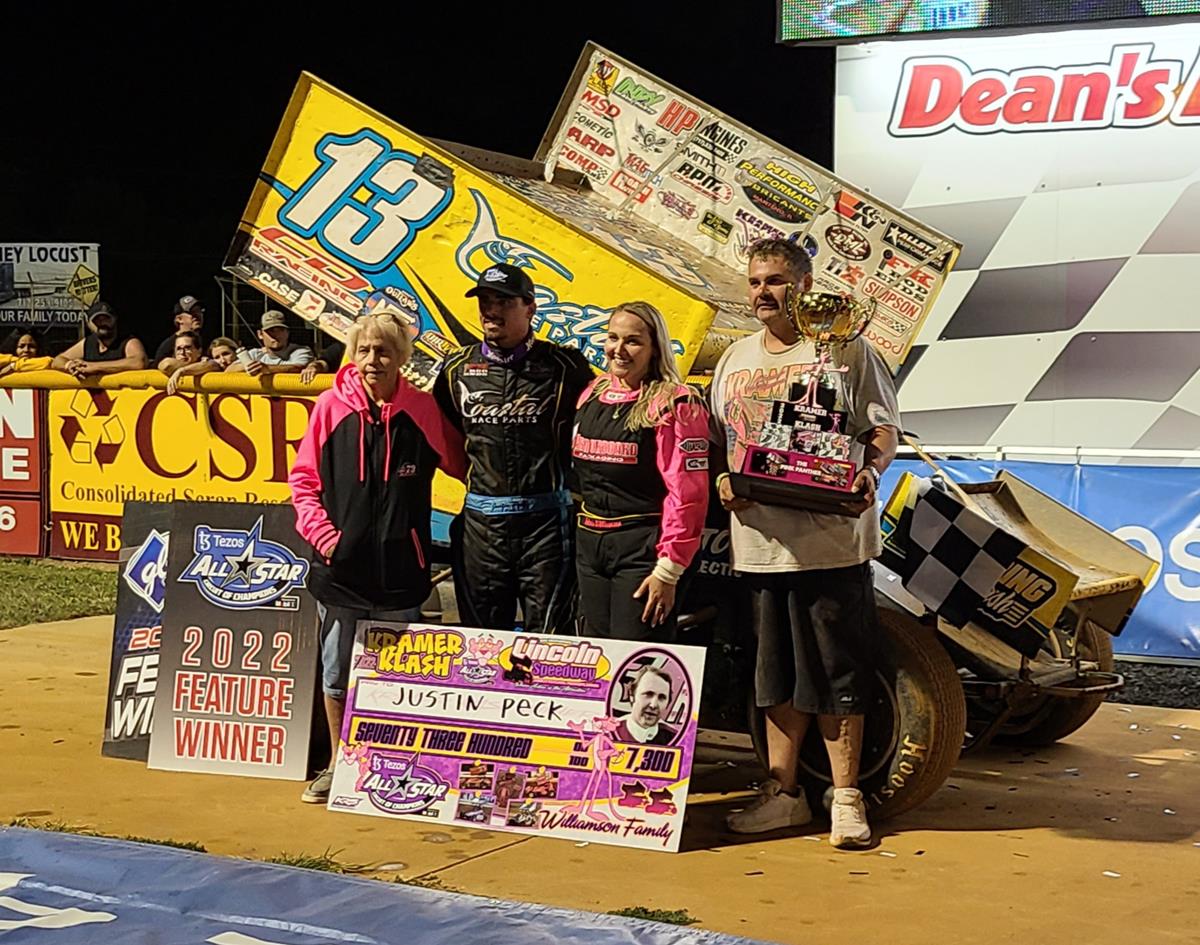JUSTIN PECK SCORES ONE FOR THE ALL STARS WITH KRAMER KLASH WIN