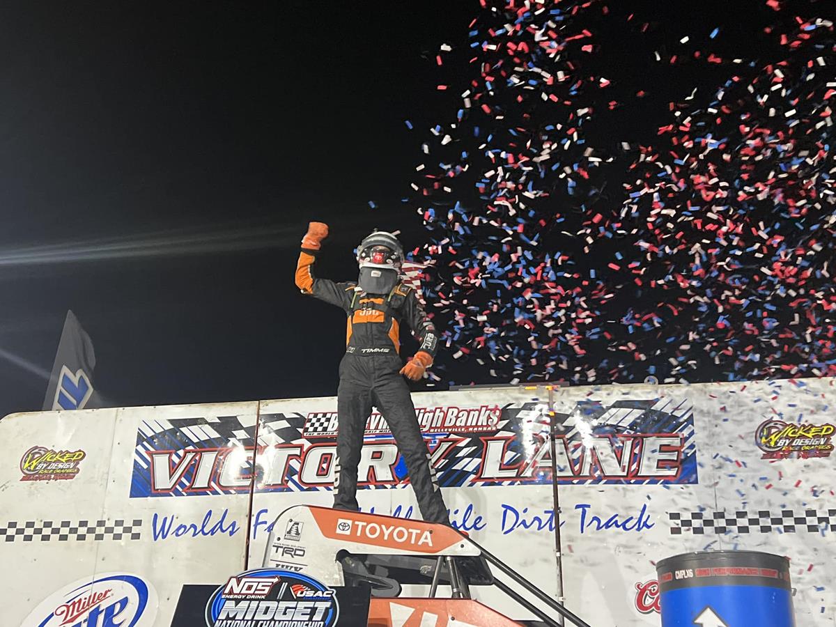 Belleville High Banks (Belleville, KS) – NOS Energy Drink National Midget Series – May 19th-20th, 2023.