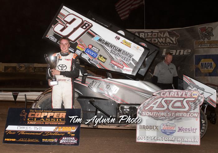 Christopher Bell Runs Away With ASCS Southwest Copper Classic Opener