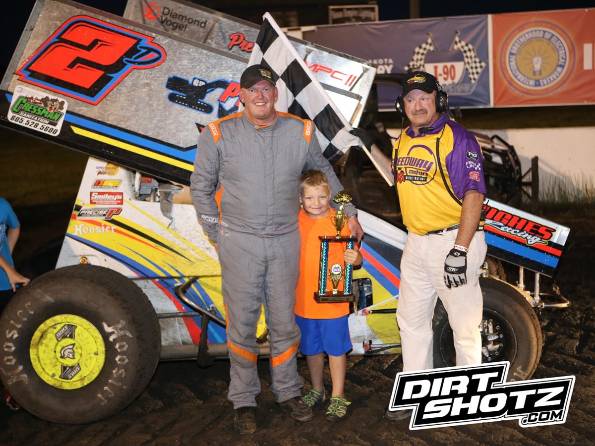 Ballenger takes trophy in wild I-90 Speedway feature