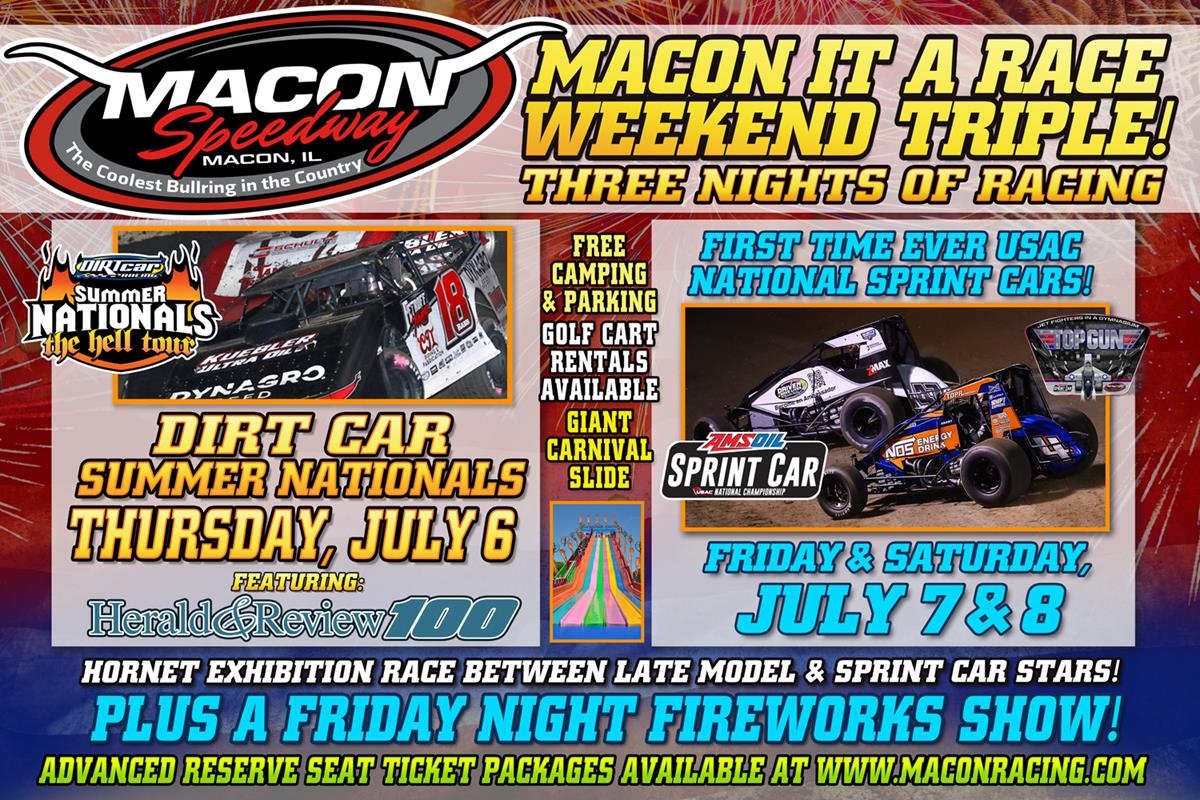 July 6-8, 2023 H&R 100 + USAC Top Gun Daily Details
