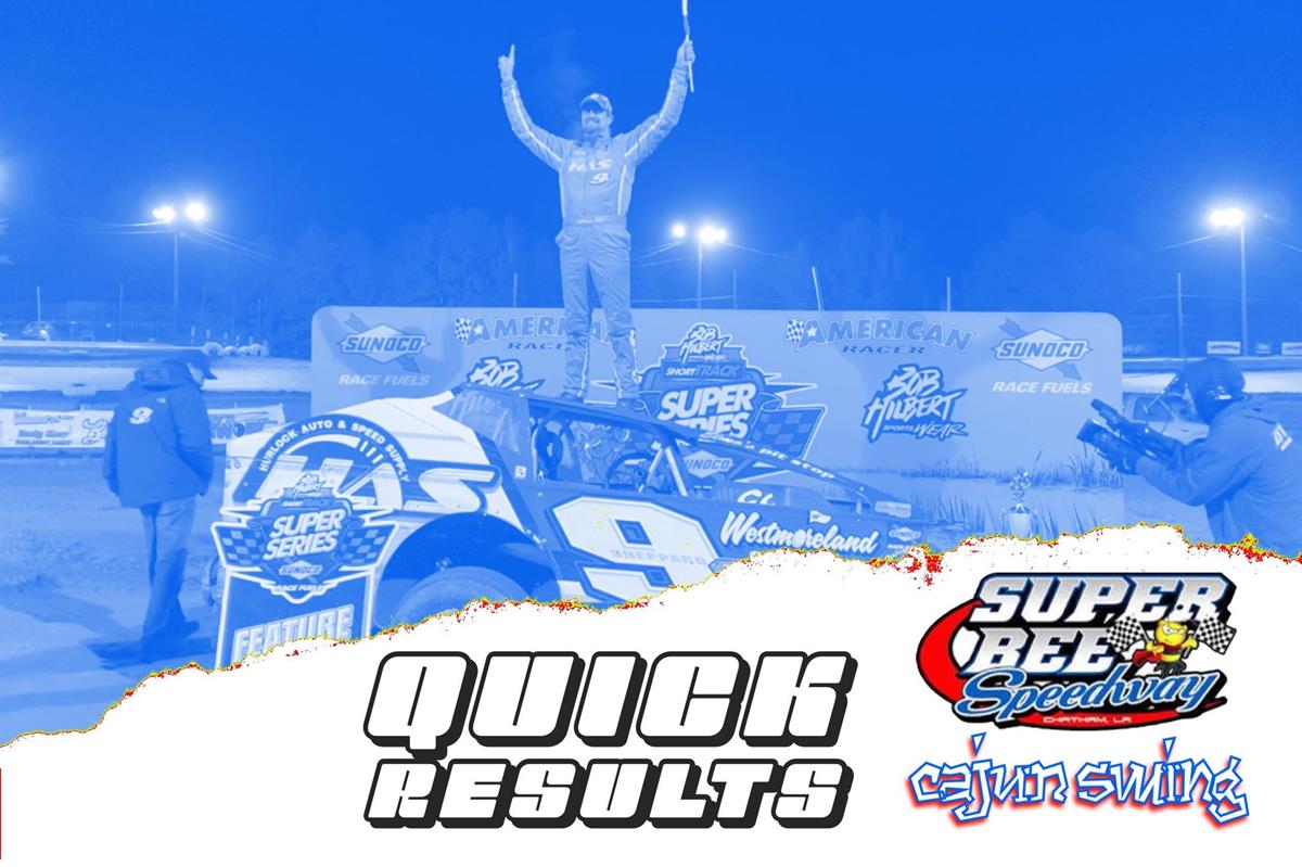 MODS IN THE MARSH 75™ RESULTS SUMMARY SUPER BEE SPEEDWAY SATURDAY, NOVEMBER 13, 2021
