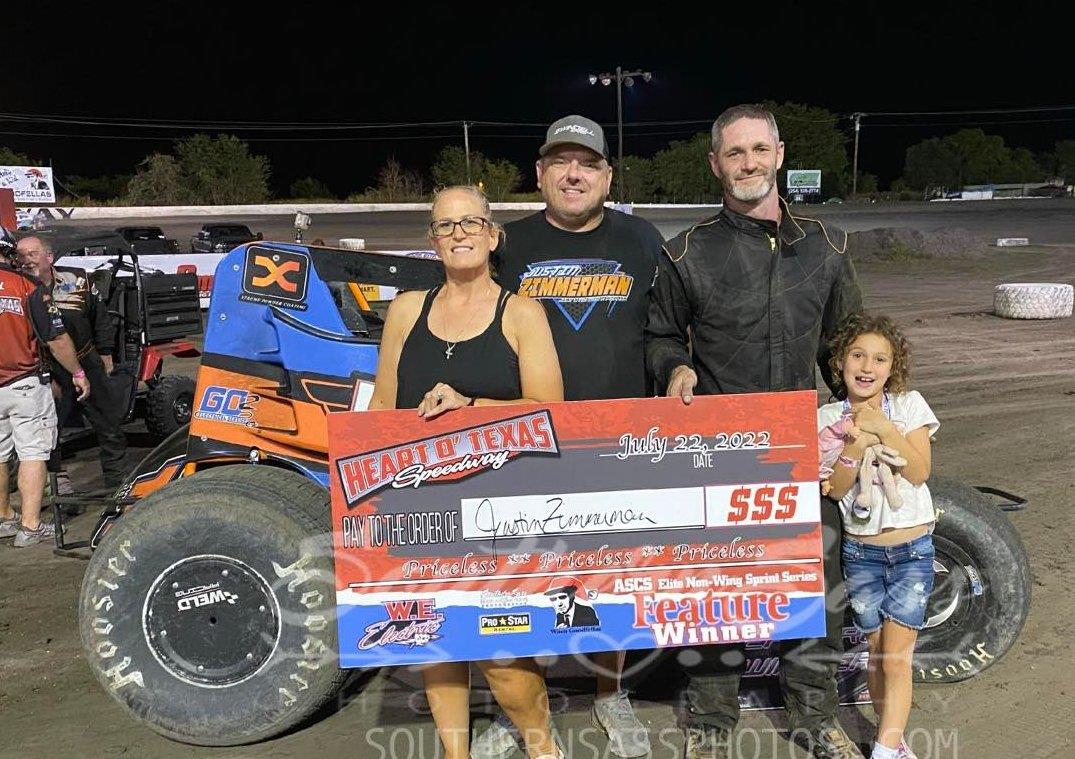 Justin Zimmerman Wins Bill White Shootout At Heart O’ Texas Speedway