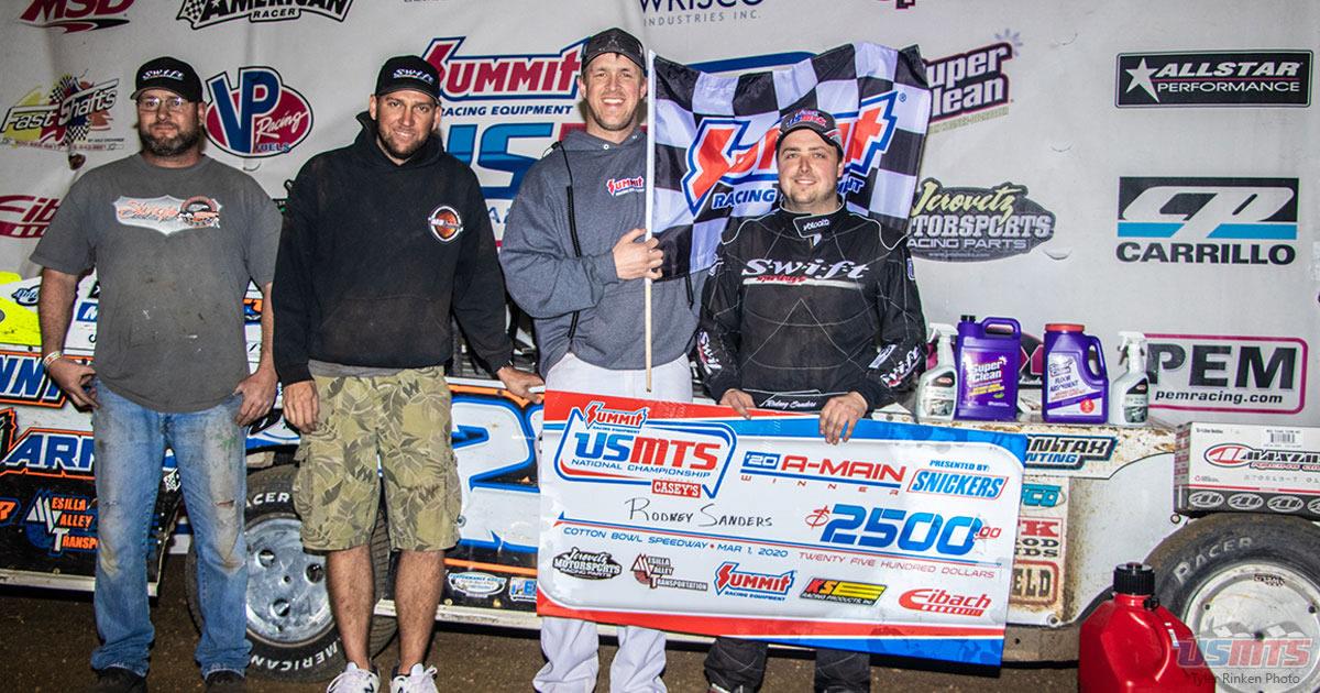 Rodney Sanders Enjoys Two-Win Weekend in USMTS Lid-Lifter
