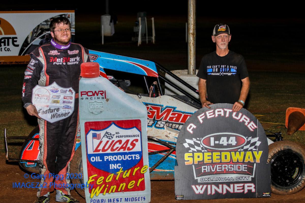 Andrew Felker Steals Second Victory of the Year with POWRi Lucas Oil West Midget League