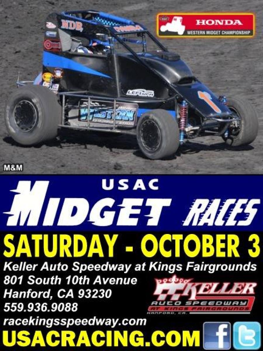 Western Midgets at Keller Auto Speedway at Kings Saturday