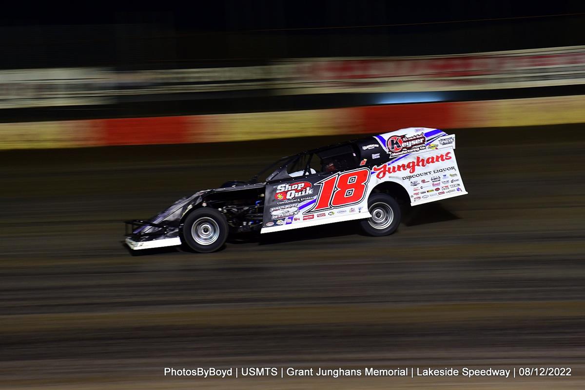 Lakeside Speedway (Kansas City, KS) – United States Modified Touring Series – Grant Junghans Memorial – August 12th, 2022. (Todd Boyd photo)