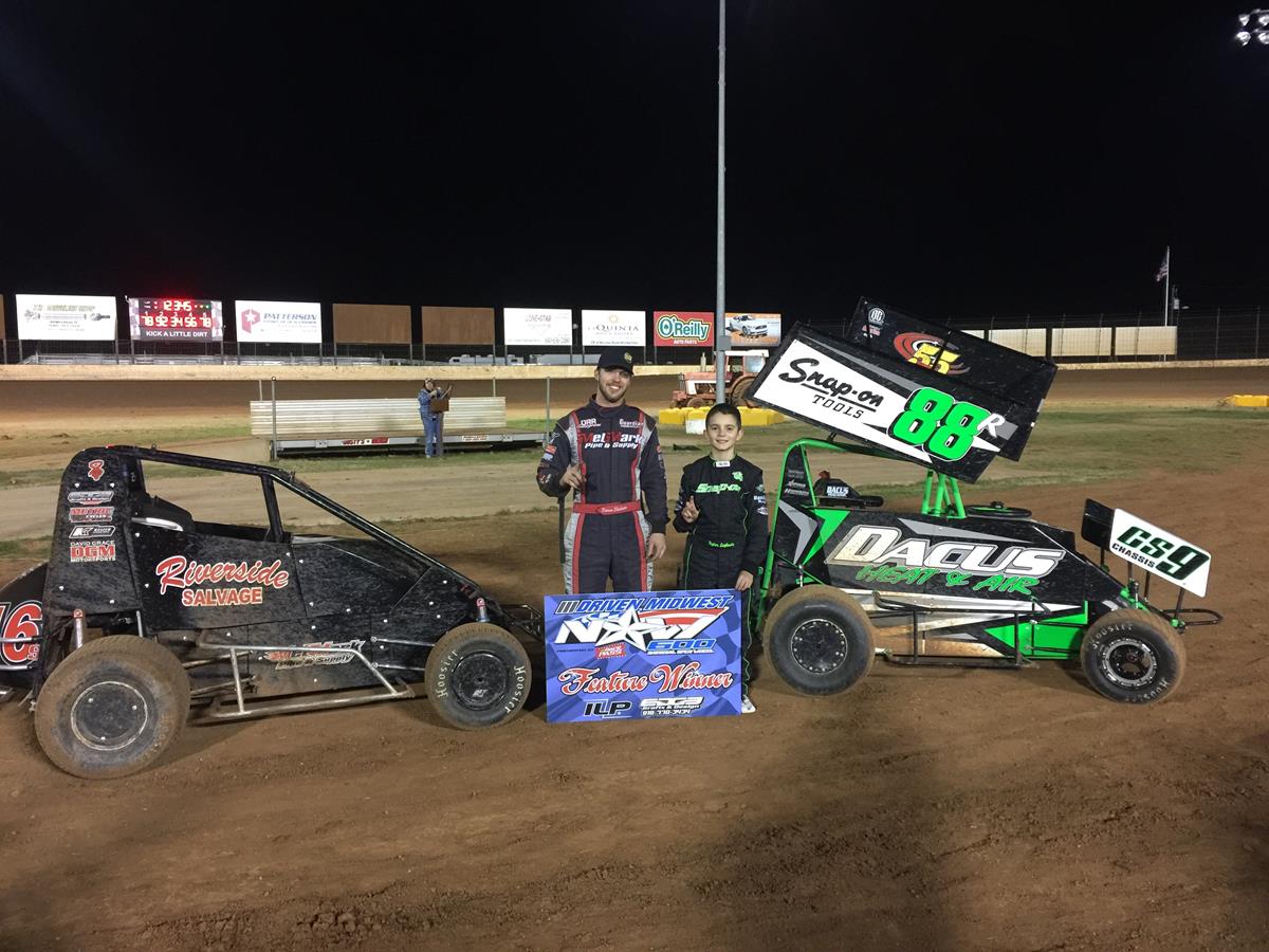 Shebester and Laplante Score Driven Midwest USAC NOW600 National Wins at Wichita Speedway