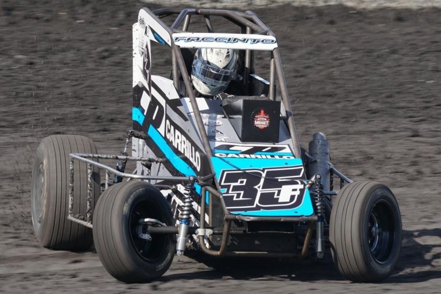 MICHAEL FACCINTO WINS PETALUMA MIDGET HALL OF FAME RACE