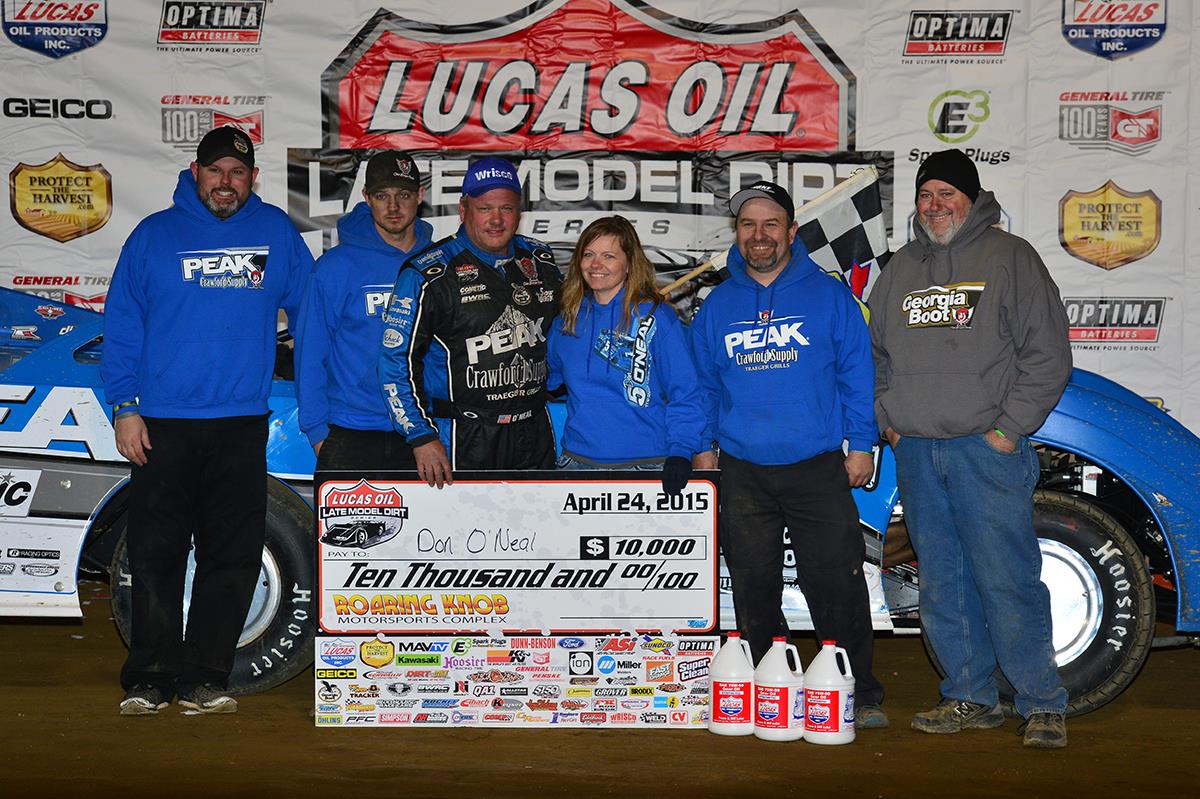 Don O’Neal Captures First Lucas Oil Late Model Dirt Series Win of the Year at Roaring Knob