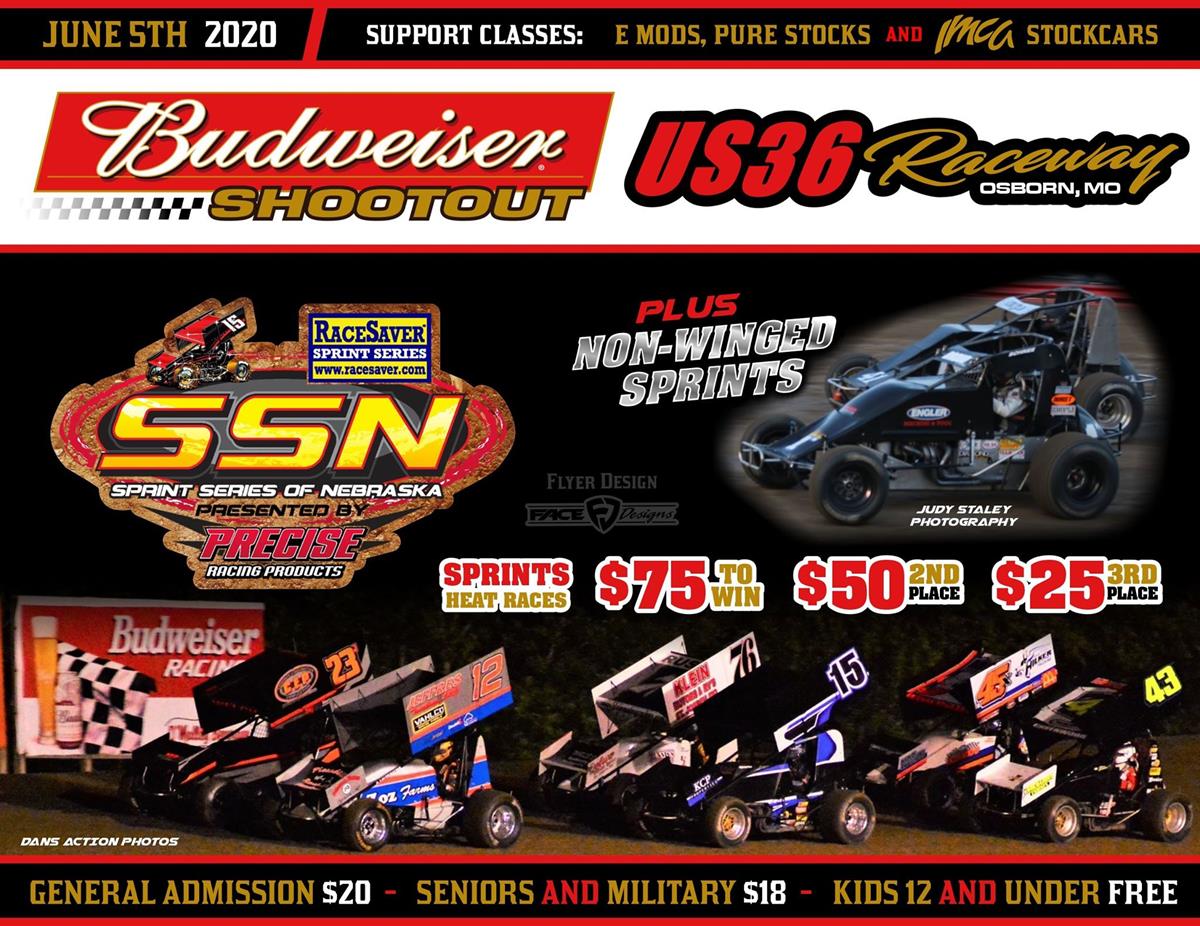 Budweiser Shootout this Friday, June 5, at US 36 Raceway