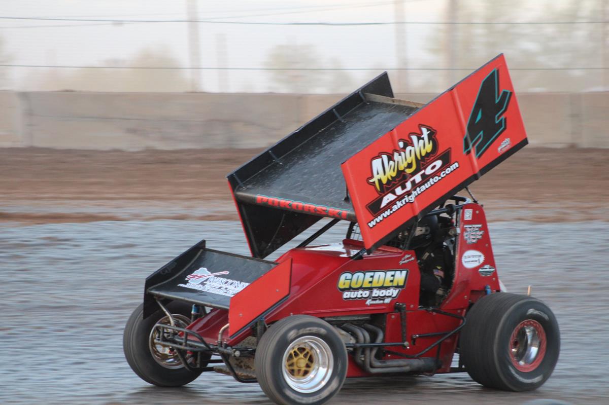Alex Pokorski adjusts to new Akright Auto Racing Team surroundings in MSA double dip