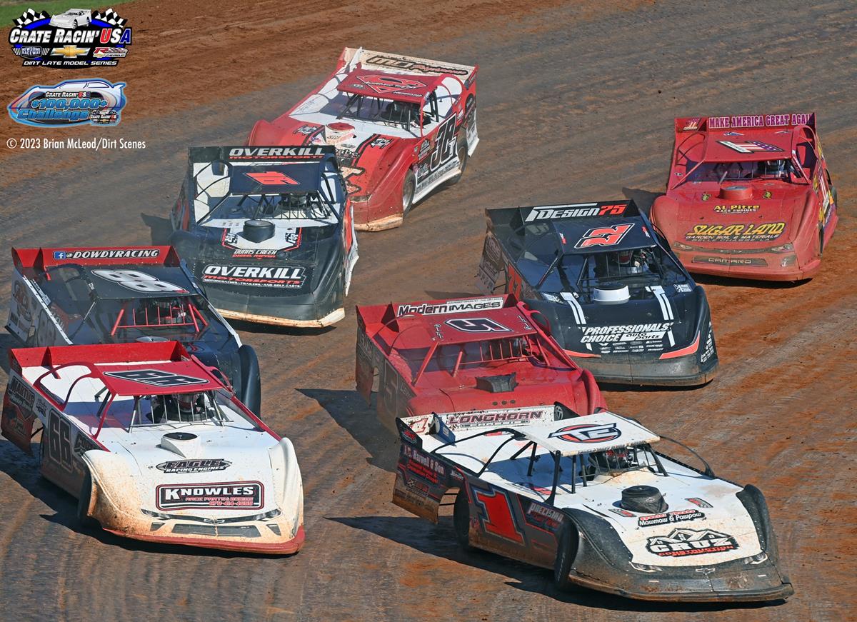 East Alabama Motor Speedway (Phenix City, AL) – Crate Racin’ USA – Alabama State Championships – September 23rd-24th, 2023. (Dirt Scenes Photo)