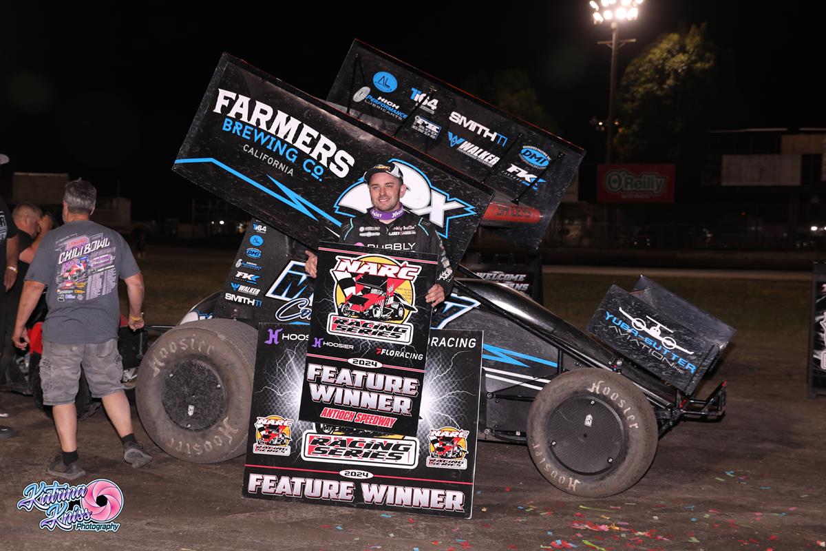 Sanders Prevails In NARC Sprint Car Feature At Antioch Speedway