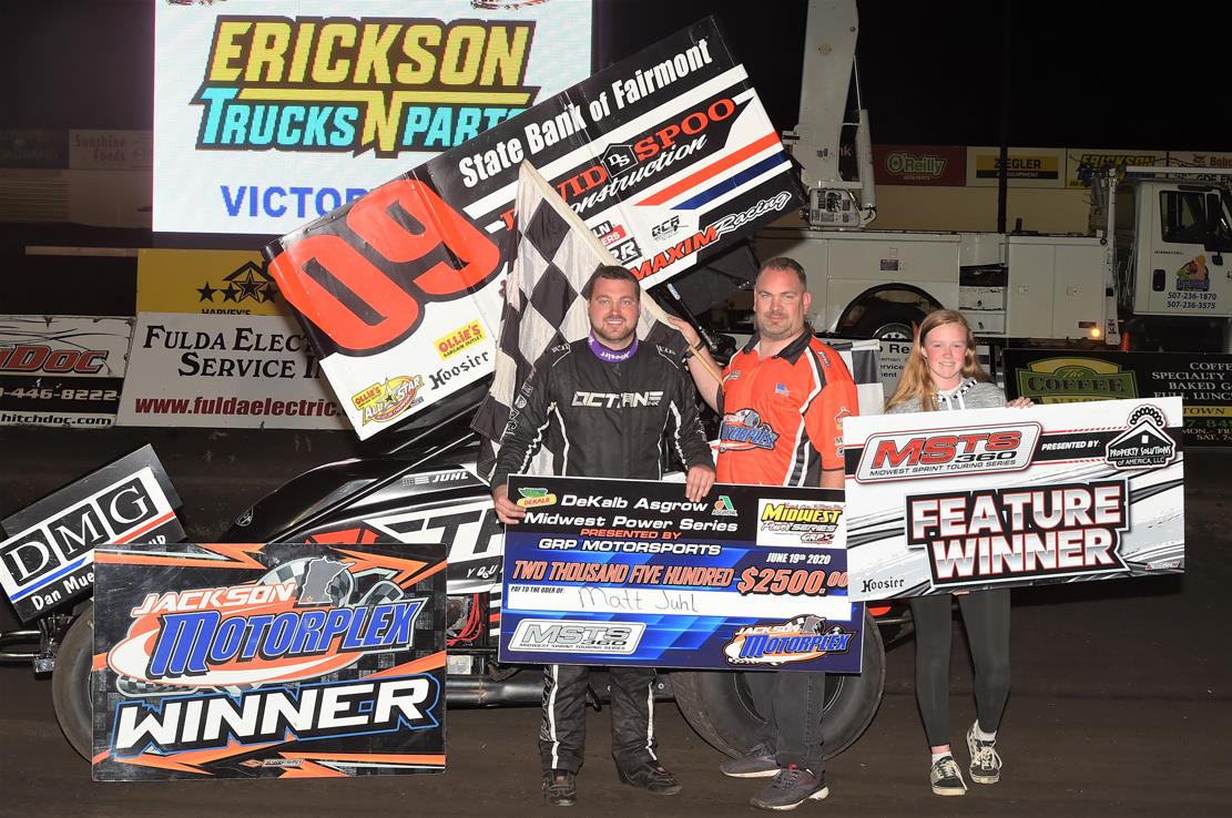 Juhl and Snyder Hustle to Hard-Fought Sprint Car Wins at Jackson Motorplex