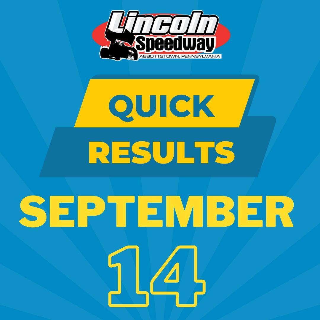 Quick Results - September 14, 2024