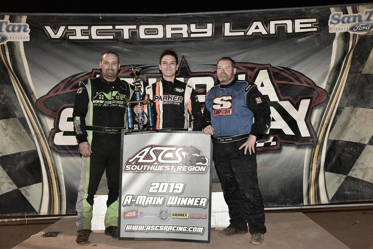 Nick Parker Snags ASCS Southwest Victory At Arizona Speedway