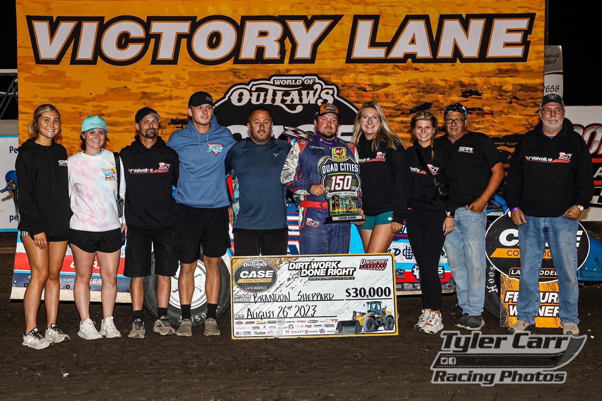 Davenport Speedway (Davenport, IA) – World of Outlaws Case Late Model Series – My Place Hotels Quad Cities 150 – August 24th-26th, 2023. (Tyler Carr photo)