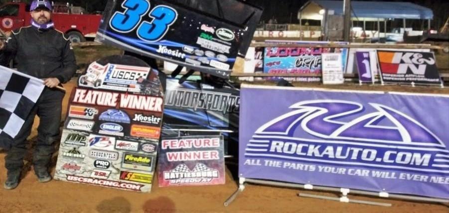 Mike Hall claim RockAuto.com USCS Powri 600 Victory at Hattiesburg