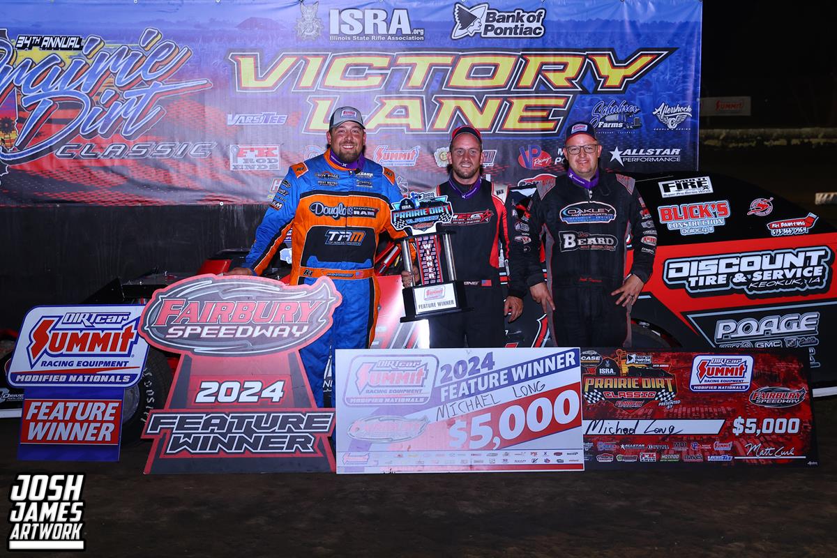 Fairbury Speedway (Fairbury, IL) — World of Outlaws — Prairie Dirt Classic — July 26th-27th, 2024. (Josh James Artwork)