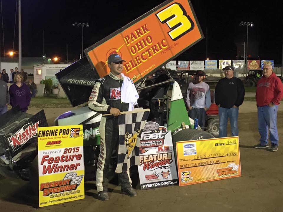 Chris Andrews takes the win in Fremont