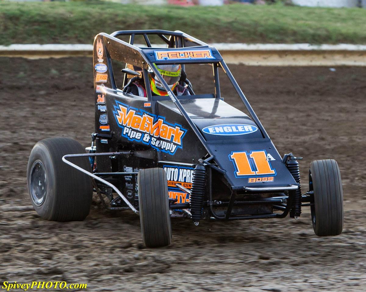 Andrew Felker Grabs Two Podiums in POWRi Action at Creek County and Lincoln!