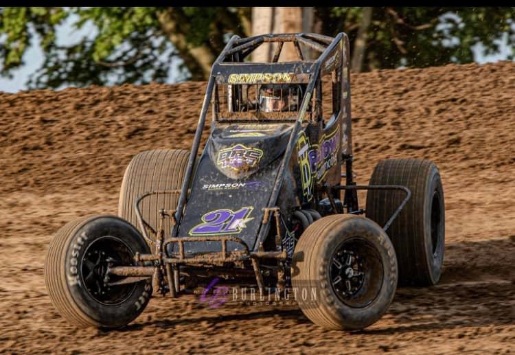 Simpson Sails To First Sprint Car Win At I-35!