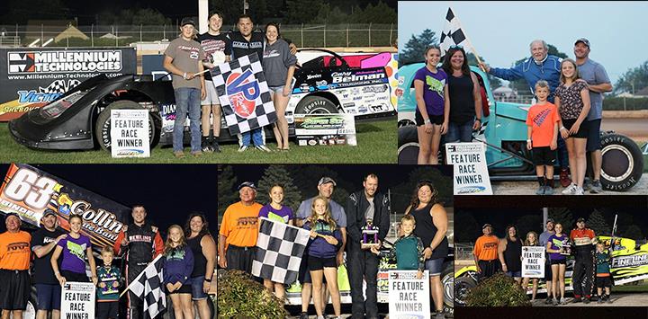 McGrath doubles up on Plymouth Super Six Late Model Series triumphs on Wall of Fame Night