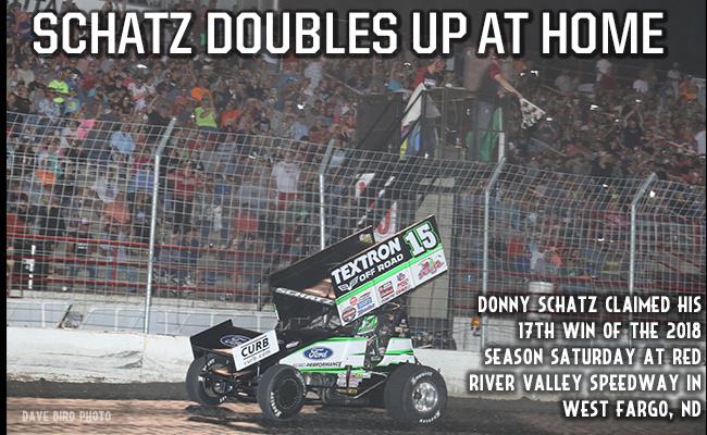 Donny Schatz Sweeps Weekend at Home with 17th Win of 2018 at Red River Valley
