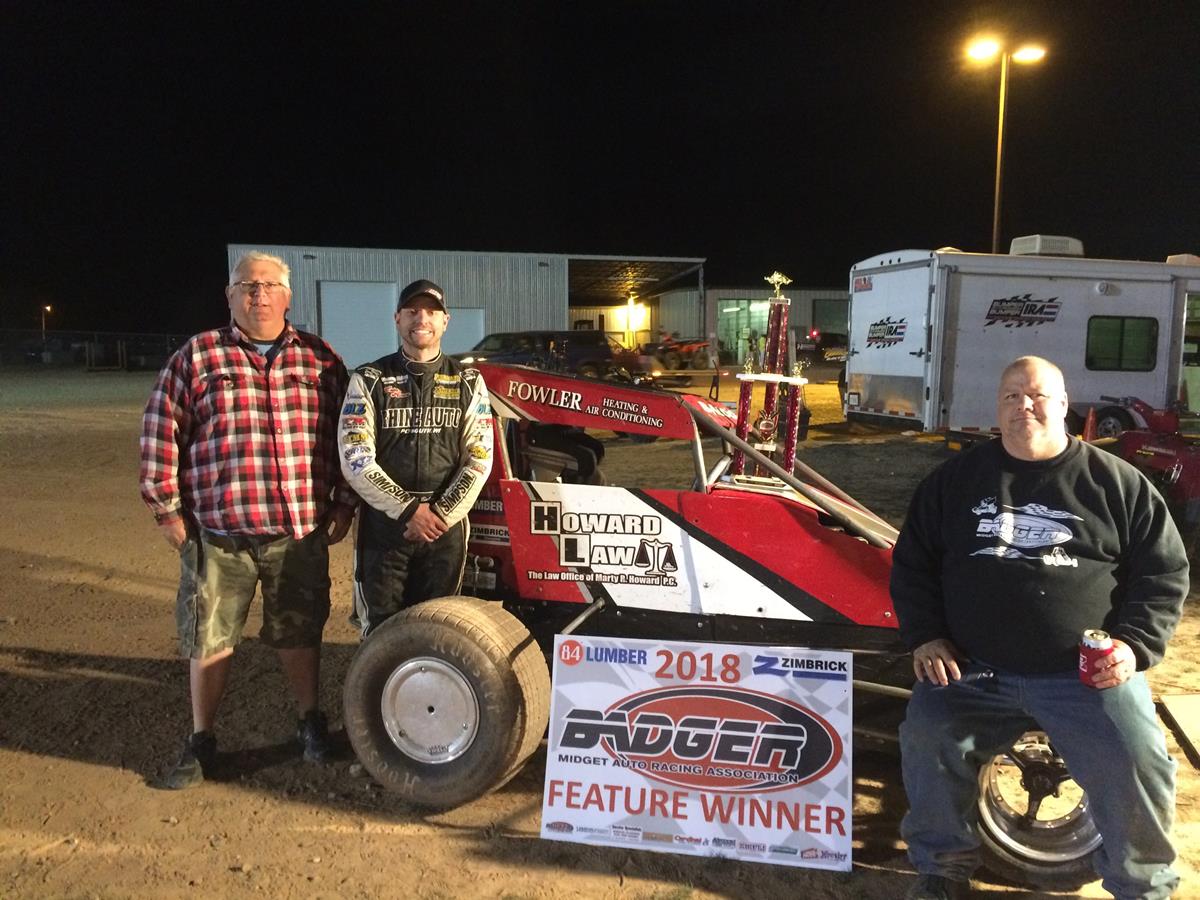 “Balog wins Badger midget opener at Beaver Dam Raceway” “Event first for Badger at the track since 2010”