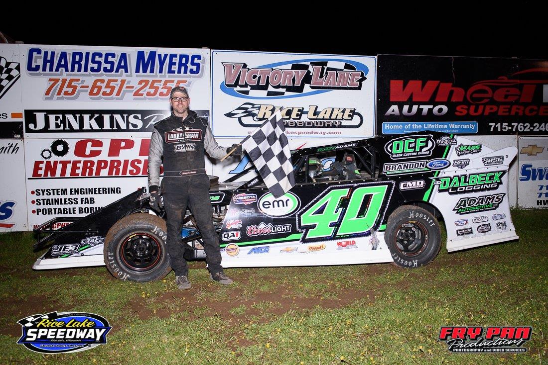 Buzzy Adams sweeps at Rice Lake for first win of 2022
