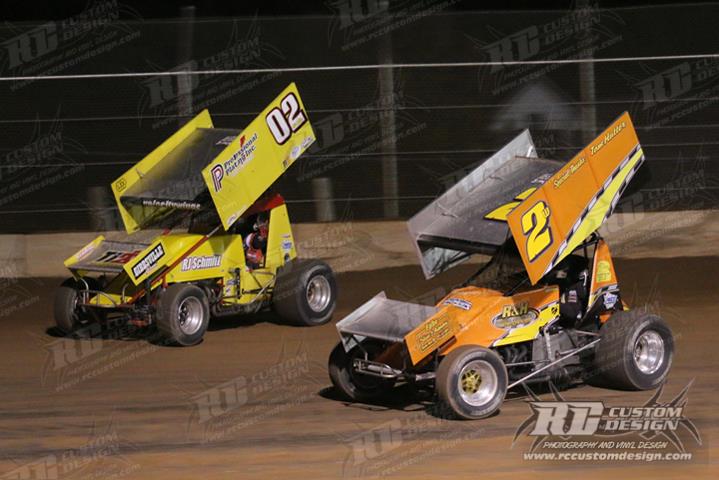 REINKE MASTERS HIGH SIDE, OUTRUNS NEITZEL FOR FILSKOV MEMORIAL VICTORY AT PLYMOUTH IN BUMPER TO BUMPER IRA OUTLAW SPRINT ACTION!
