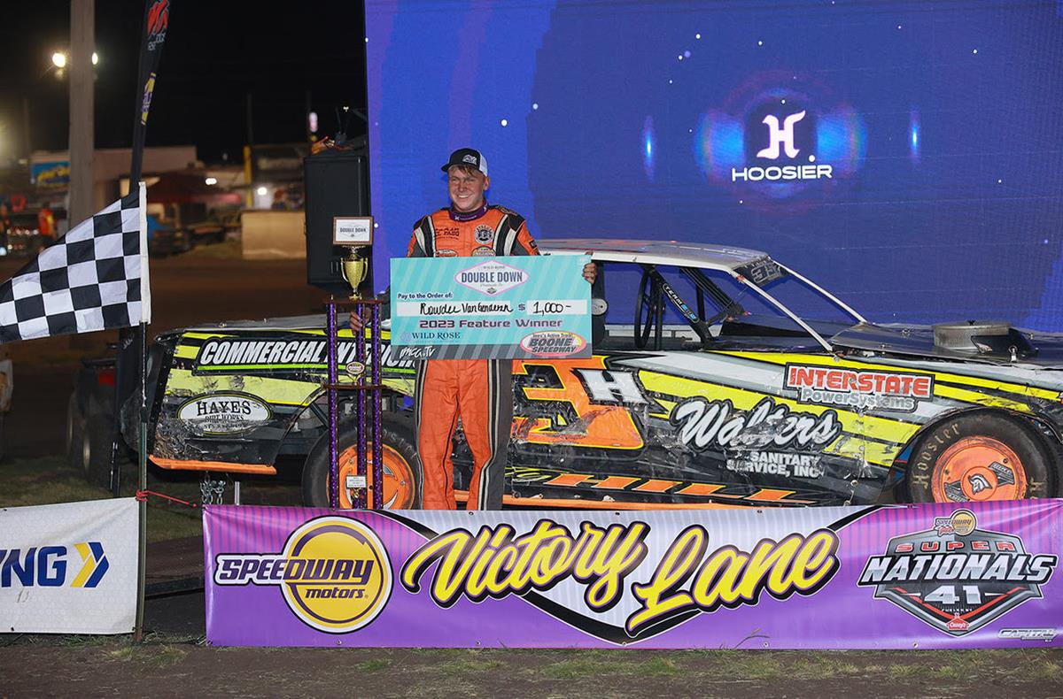 IMCA Double Down Prelude checkers are first for Rowdee Van Genderen