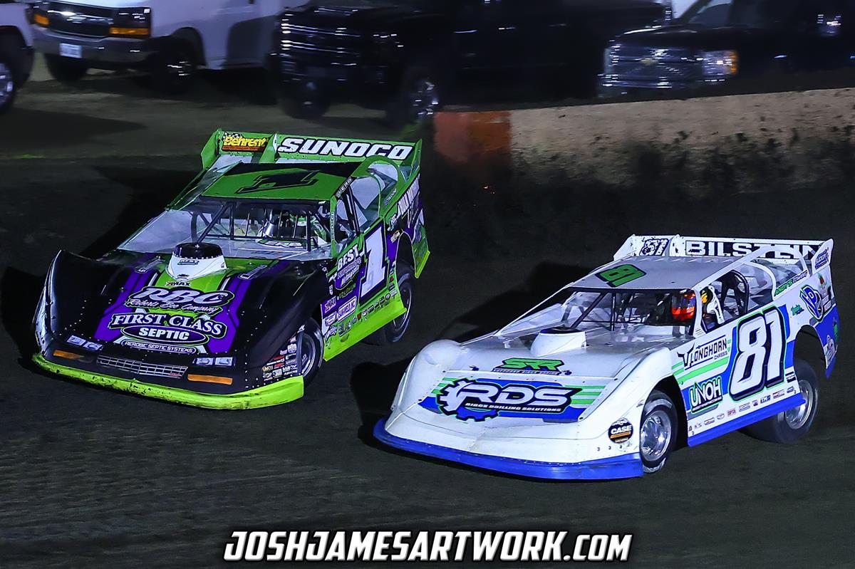 Farmer City Raceway (Farmer City, IL) – World of Outlaws Case Late Model Series – Illini 100 – April 12th-13th, 2024. (Josh James Artwork)
