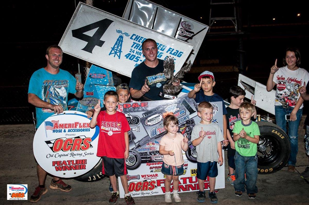 SHANE SELLERS LABORS TO SALINA HIGHBANKS VICTORY