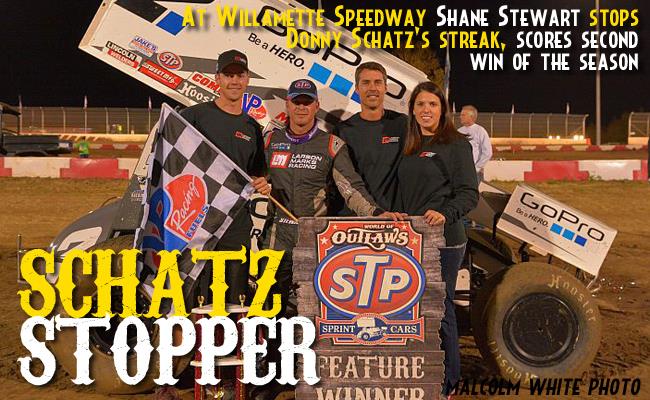At Willamette Speedway Stewart Stops Schatz’s Streak